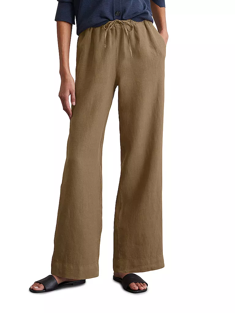 MARC O'POLO | Leinenhose  | braun