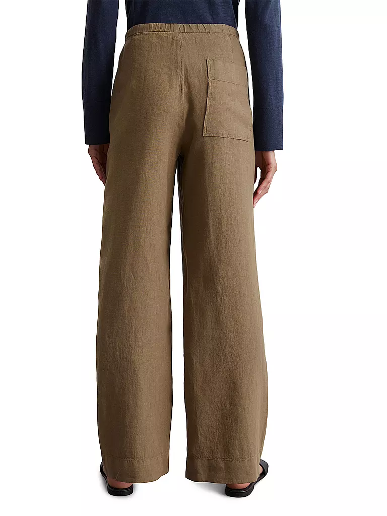 MARC O'POLO | Leinenhose  | braun