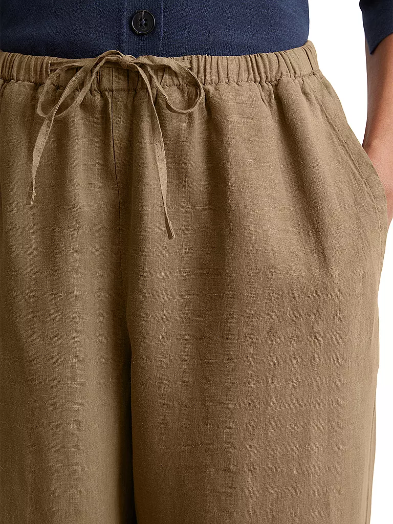 MARC O'POLO | Leinenhose  | braun