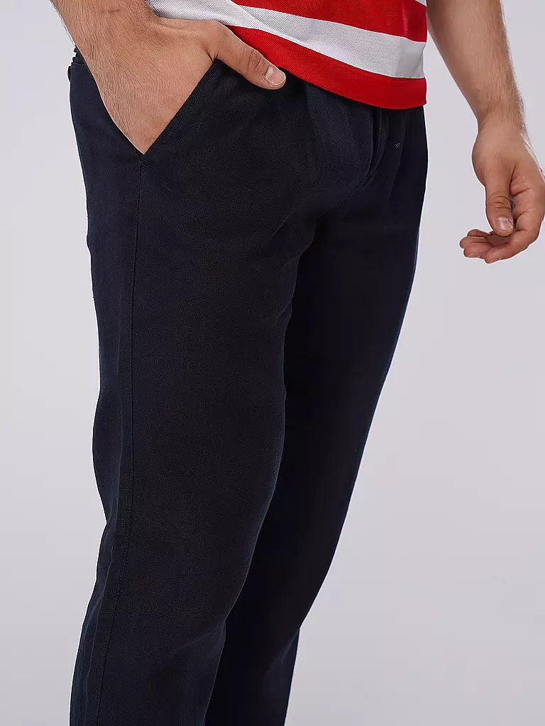 MARC O'POLO | Leinenhose OSBY JOGGER | dunkelblau