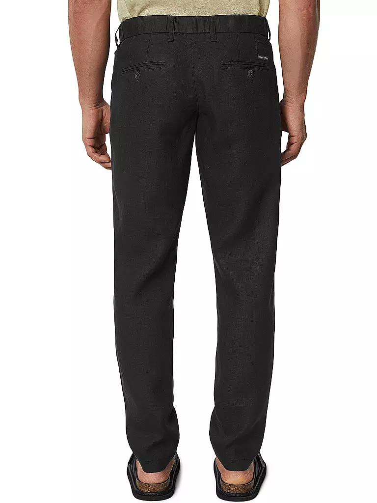 MARC O'POLO | Leinenhose OSBY | schwarz