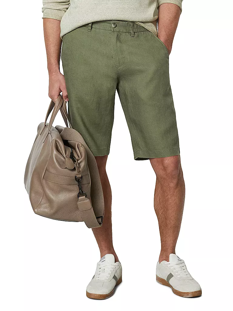 MARC O'POLO | Leinenshorts  | olive