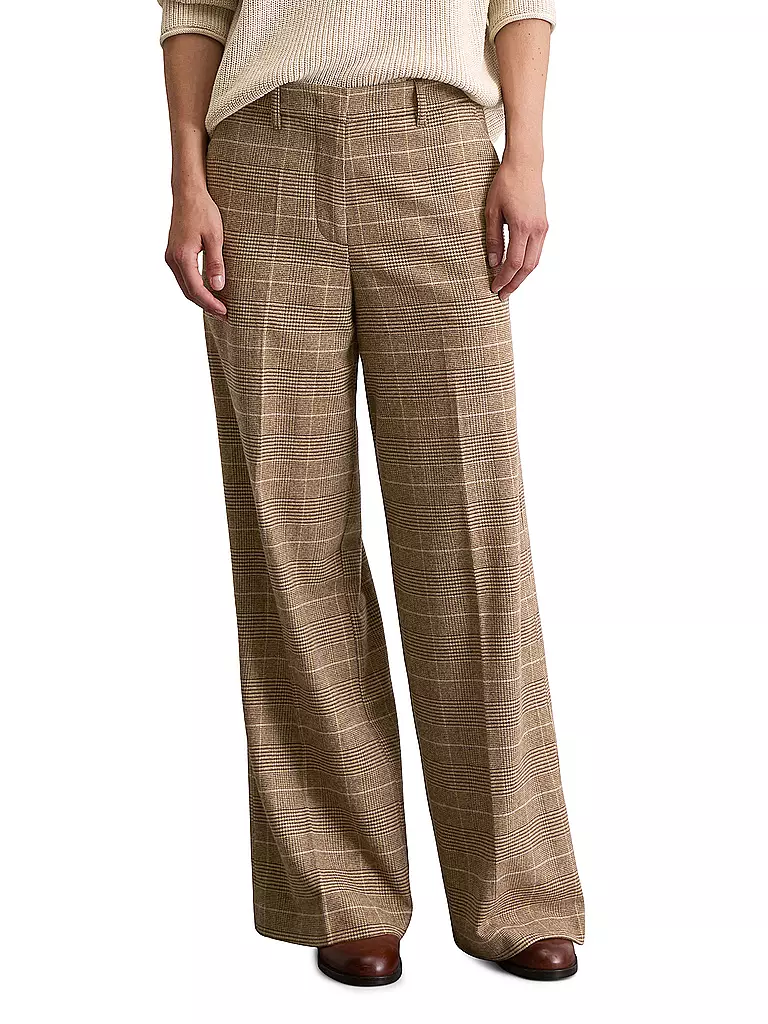 MARC O'POLO | Marlenehose  | braun