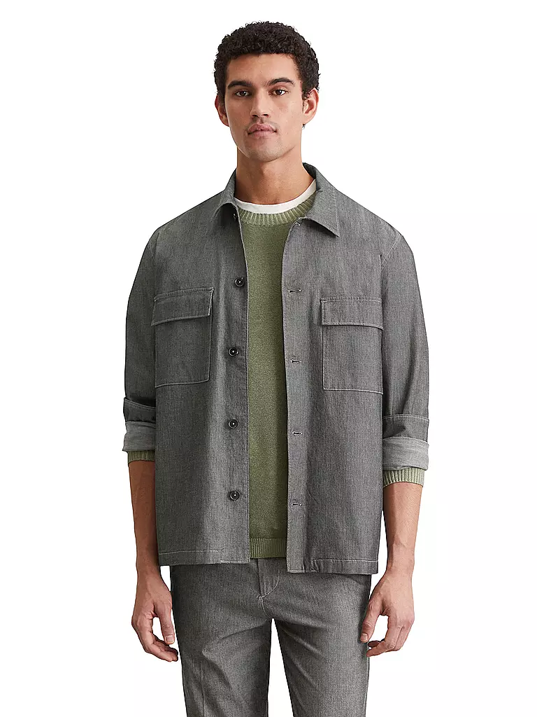 MARC O'POLO | Overshirt | grau
