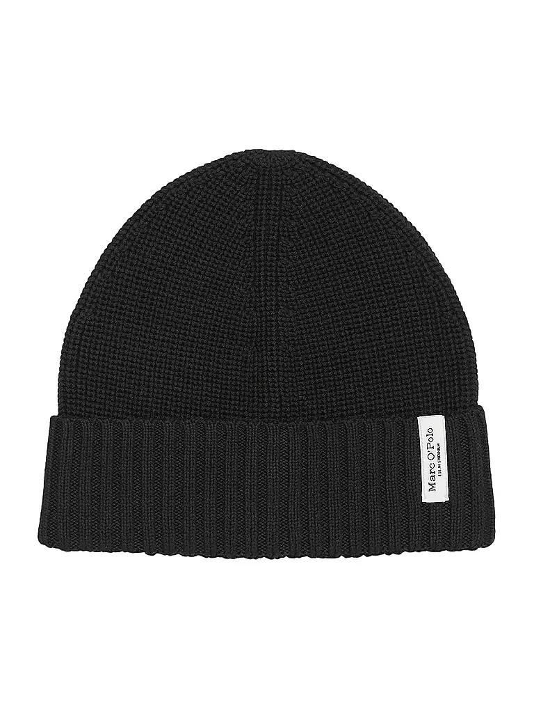 MARC O'POLO | Set 2-teilig Haube und Schal black | schwarz