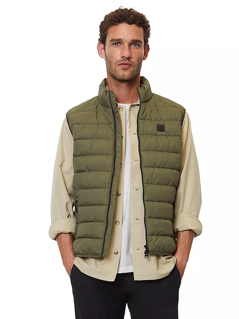 MARC O'POLO | Steppgilet  | dunkelgrün
