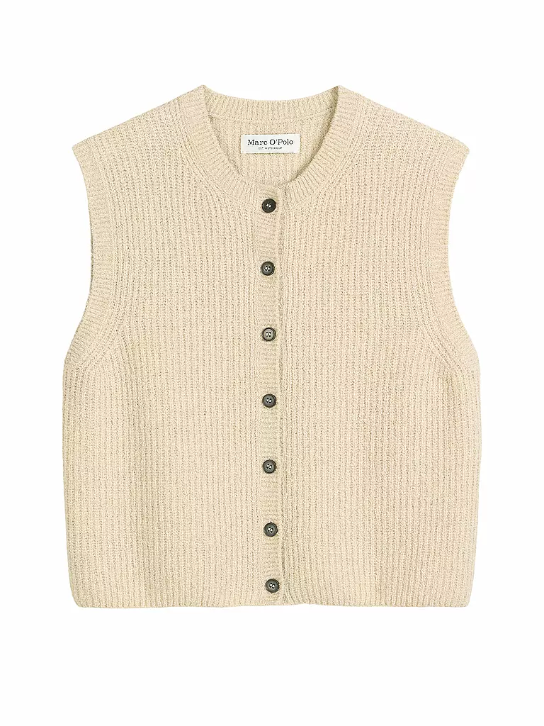 MARC O'POLO | Strickgilet | creme