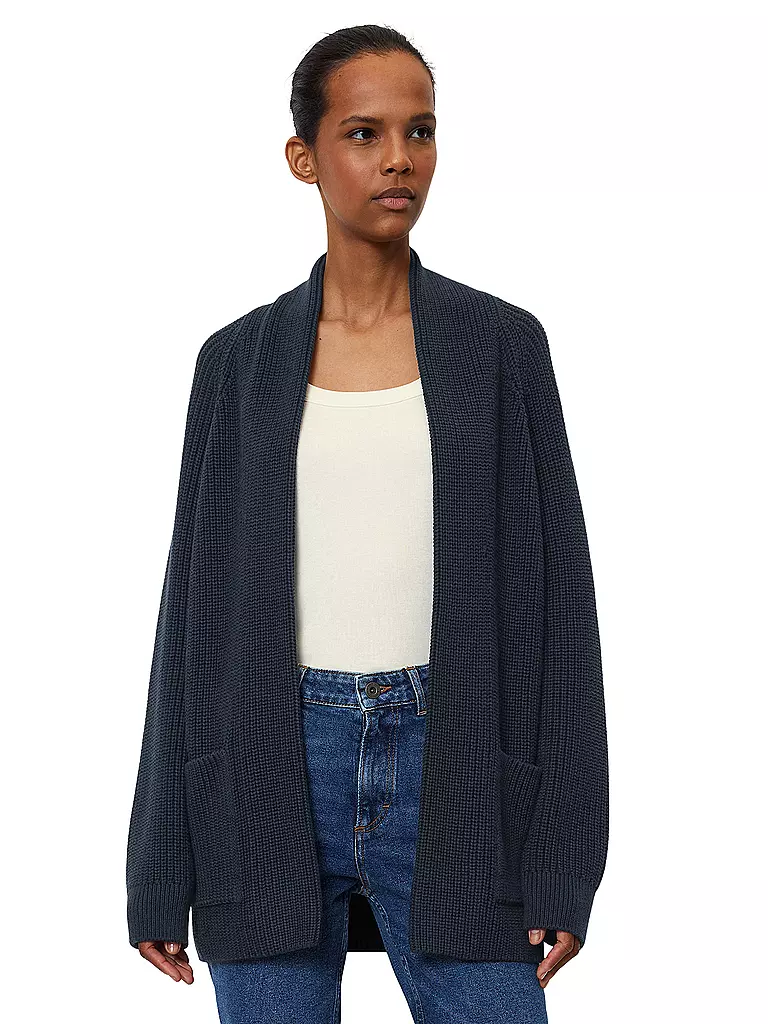 MARC O'POLO | Strickjacke | dunkelblau