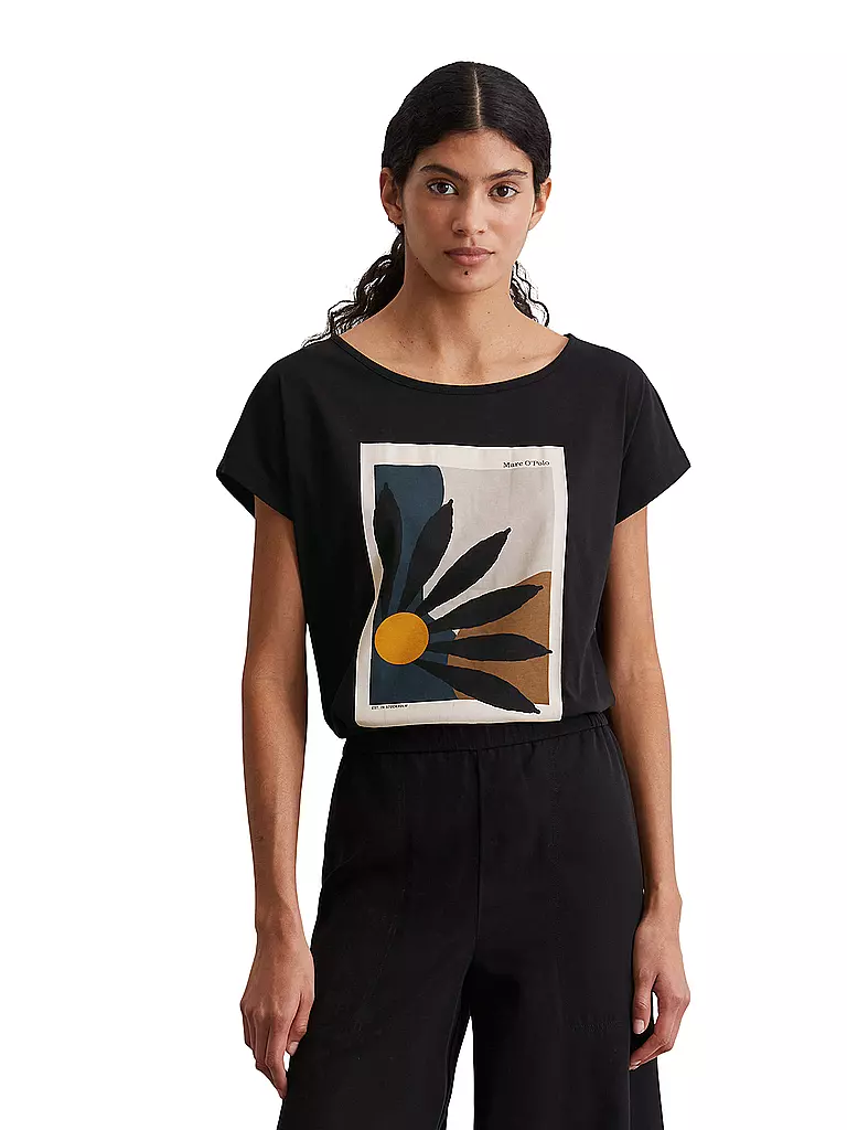 MARC O'POLO | T-Shirt  | schwarz