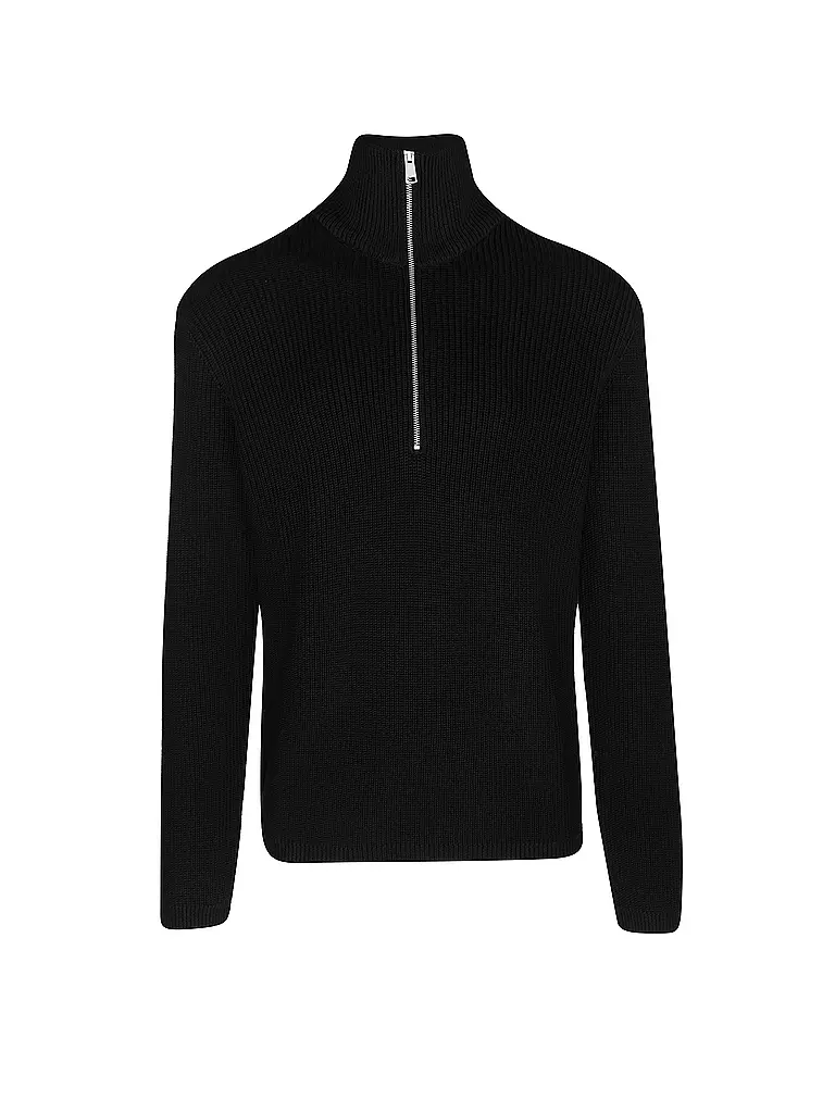 MARC O'POLO | Troyer Pullover | schwarz