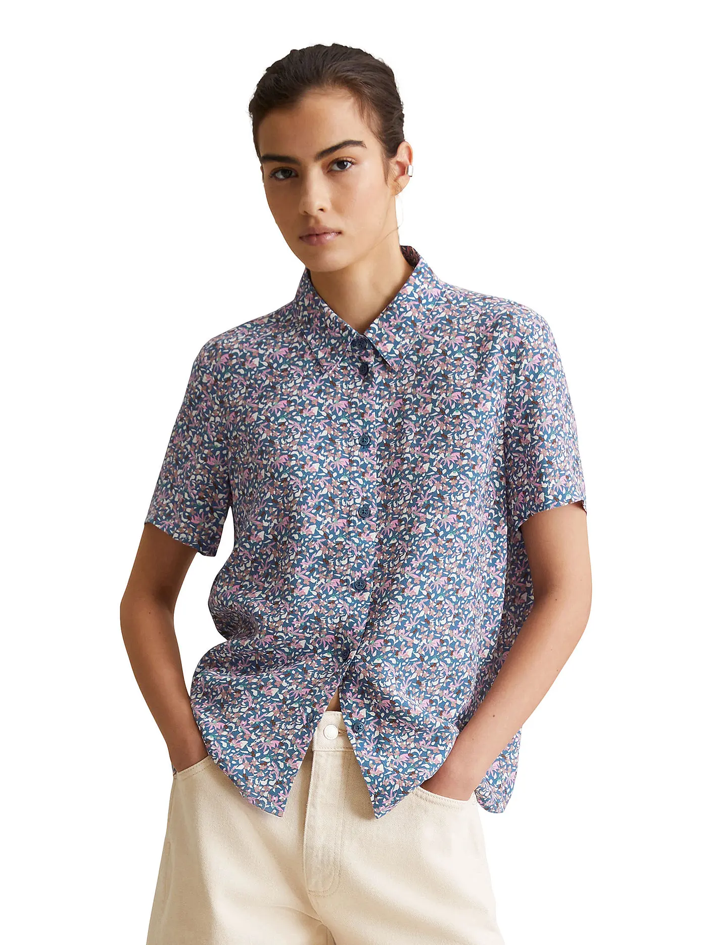 MARC O'POLO DENIM | Bluse  | blau