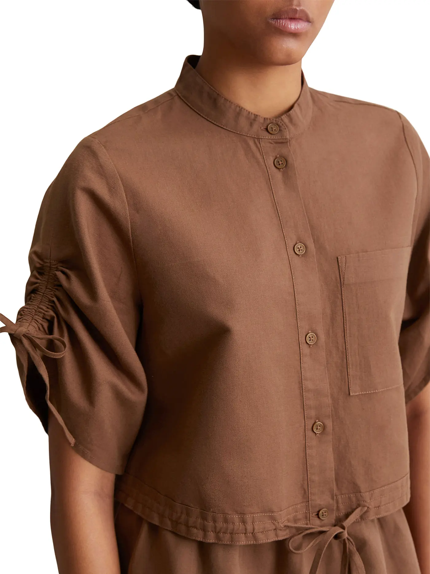 MARC O'POLO DENIM | Blusenshirt  | braun