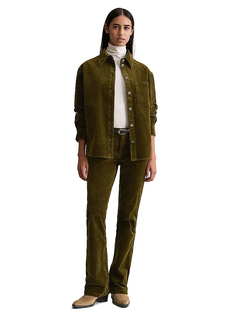 MARC O'POLO DENIM | Cordbluse  | olive