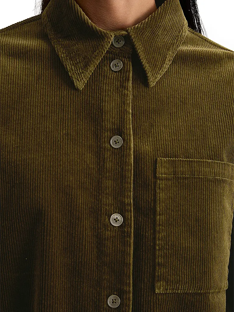 MARC O'POLO DENIM | Cordbluse  | olive