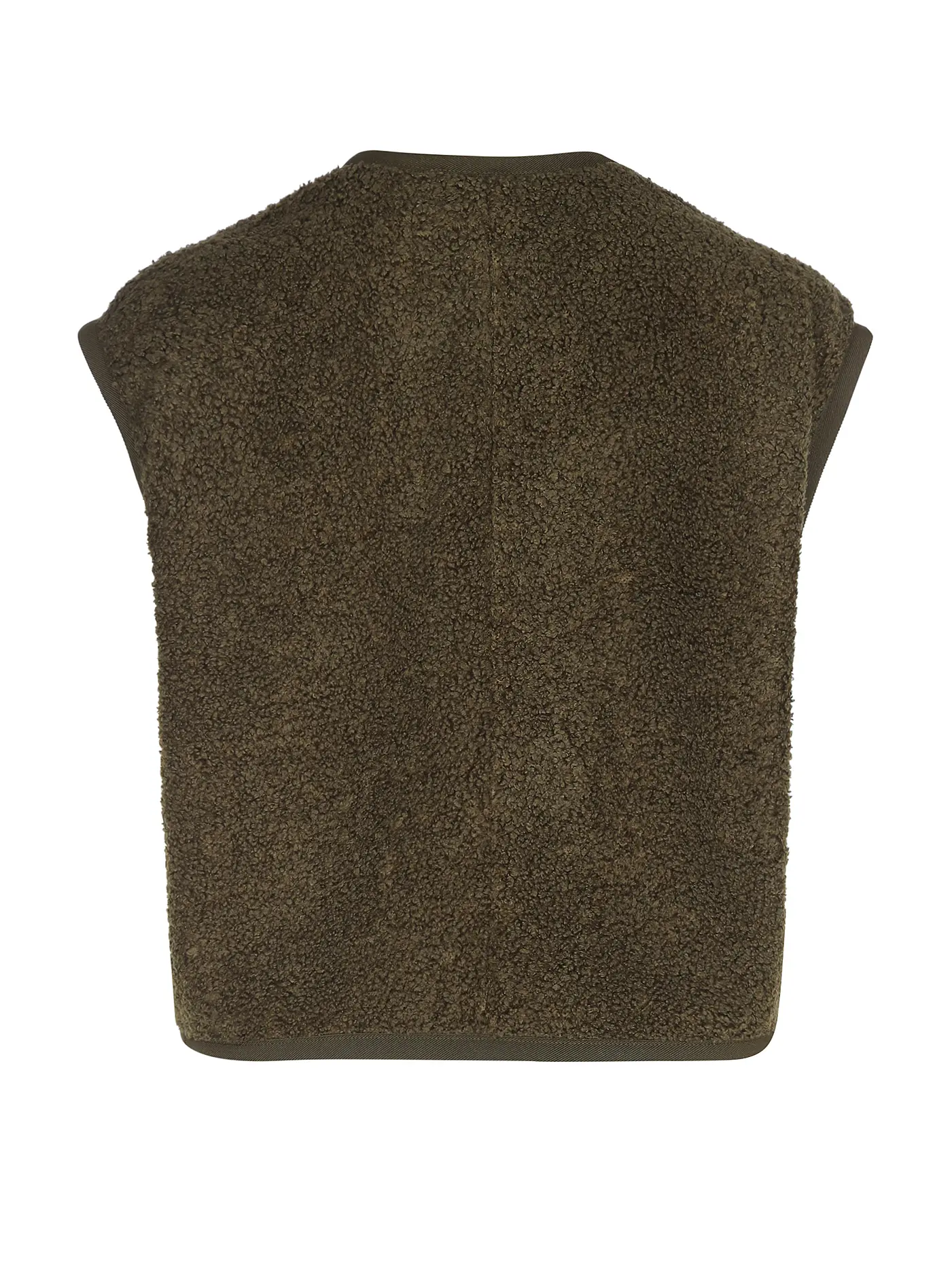 MARC O'POLO DENIM | Gilet in Felloptik  | olive