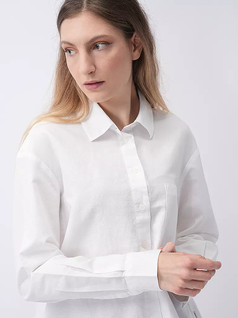 MARC O'POLO DENIM | Hemdbluse  | weiss
