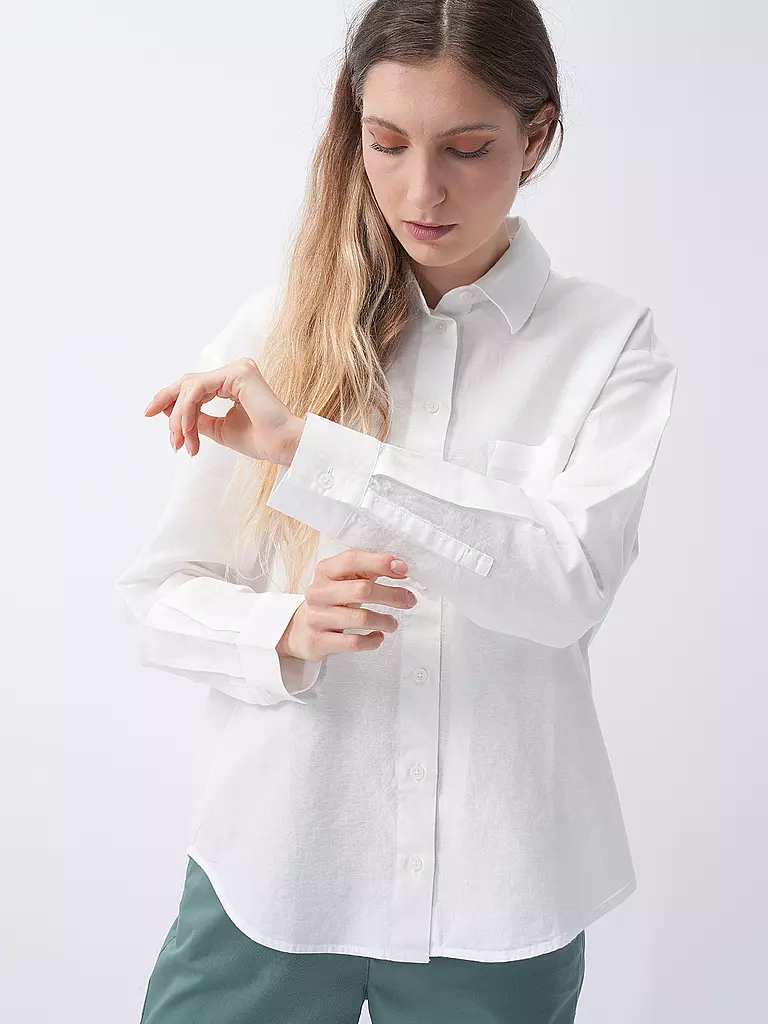 MARC O'POLO DENIM | Hemdbluse  | weiss