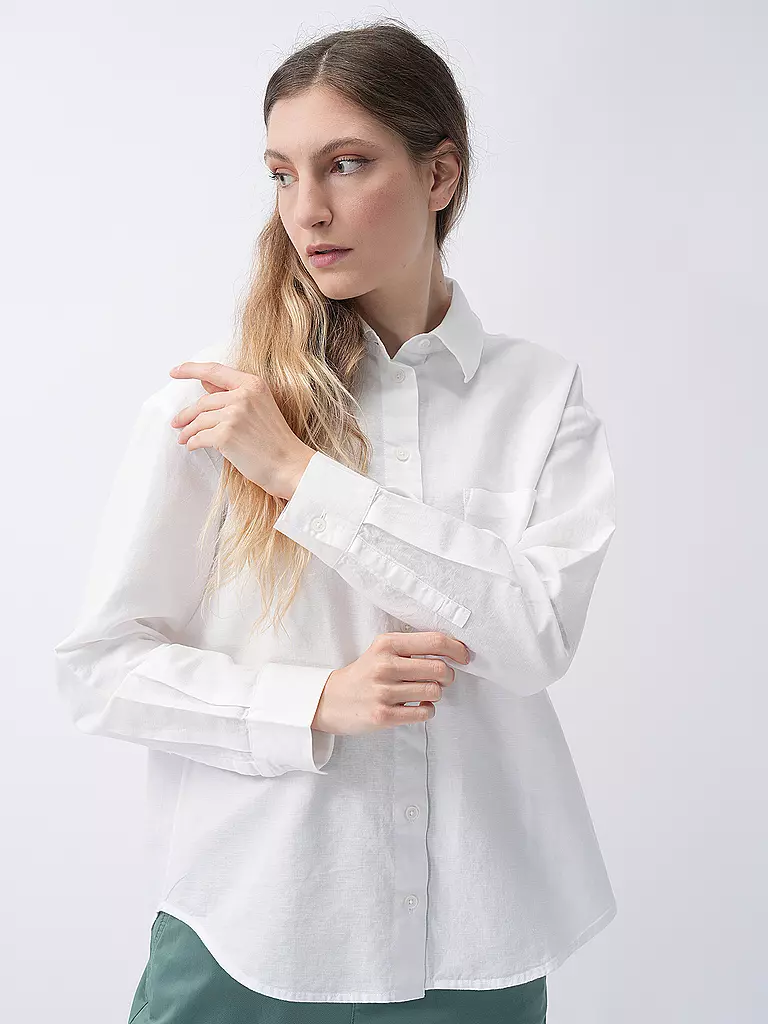 MARC O'POLO DENIM | Hemdbluse  | weiss