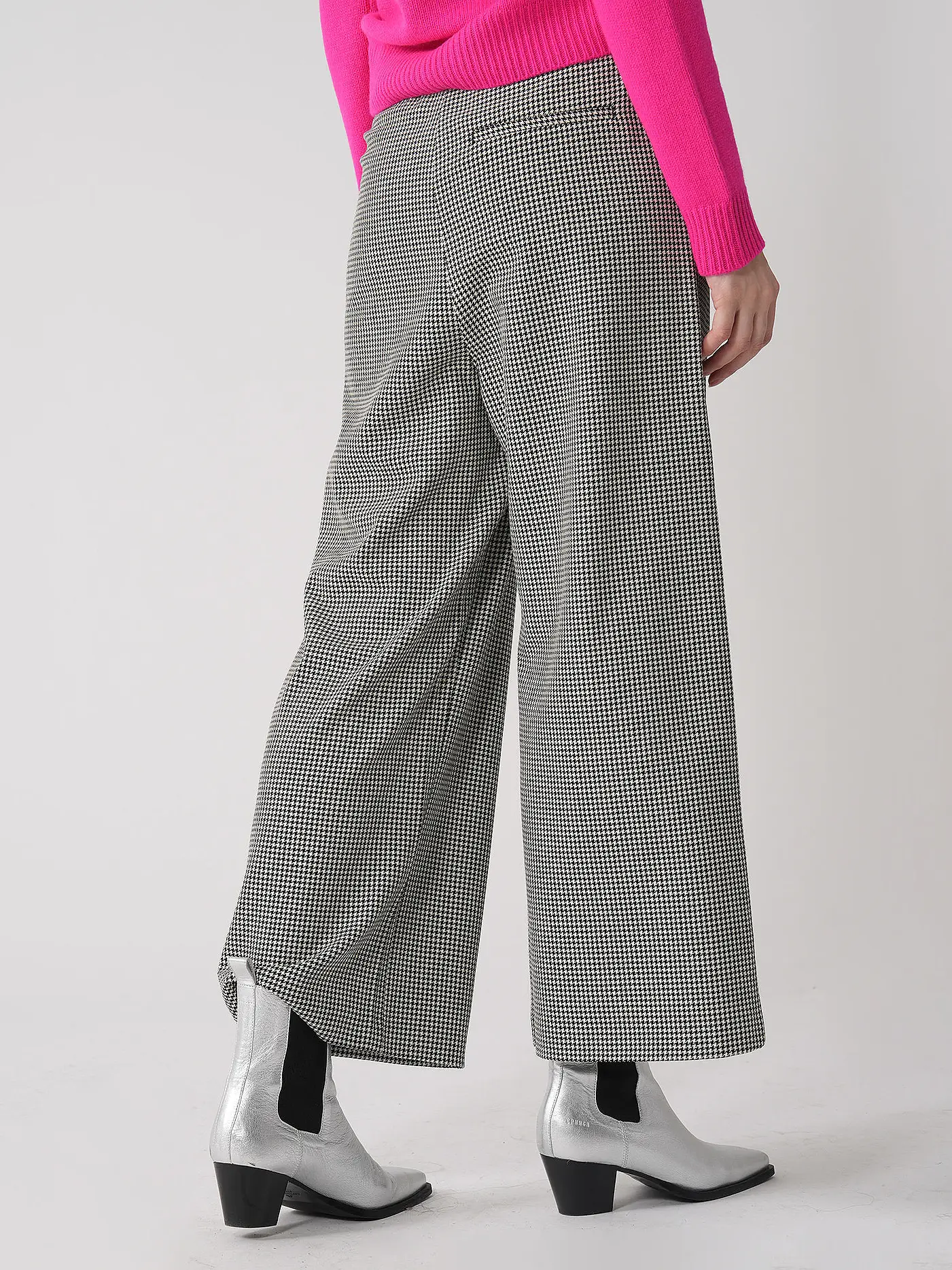 MARC O'POLO DENIM | Hose Wide Leg  | schwarz