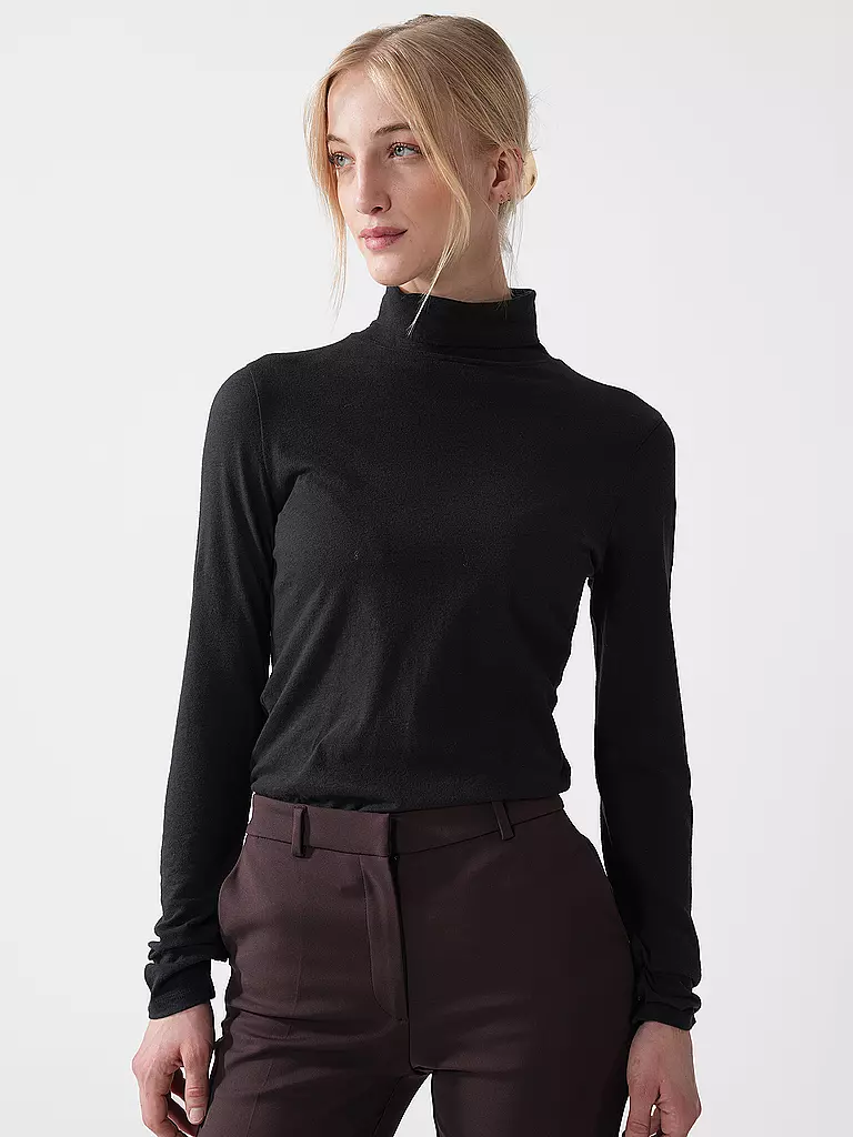 MARC O'POLO DENIM | Rollkragenshirt  | schwarz