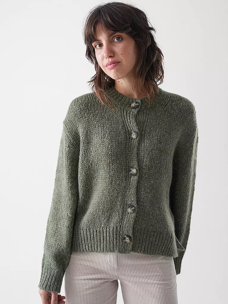 MARC O'POLO DENIM | Strickjacke | hellgrau