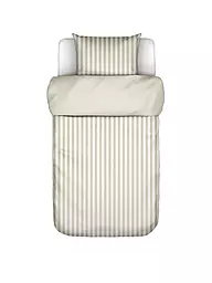 MARC O'POLO HOME | Satin Bettwäsche CLASSIC STRIPE 70x90cm/140x200cm Navy  | beige