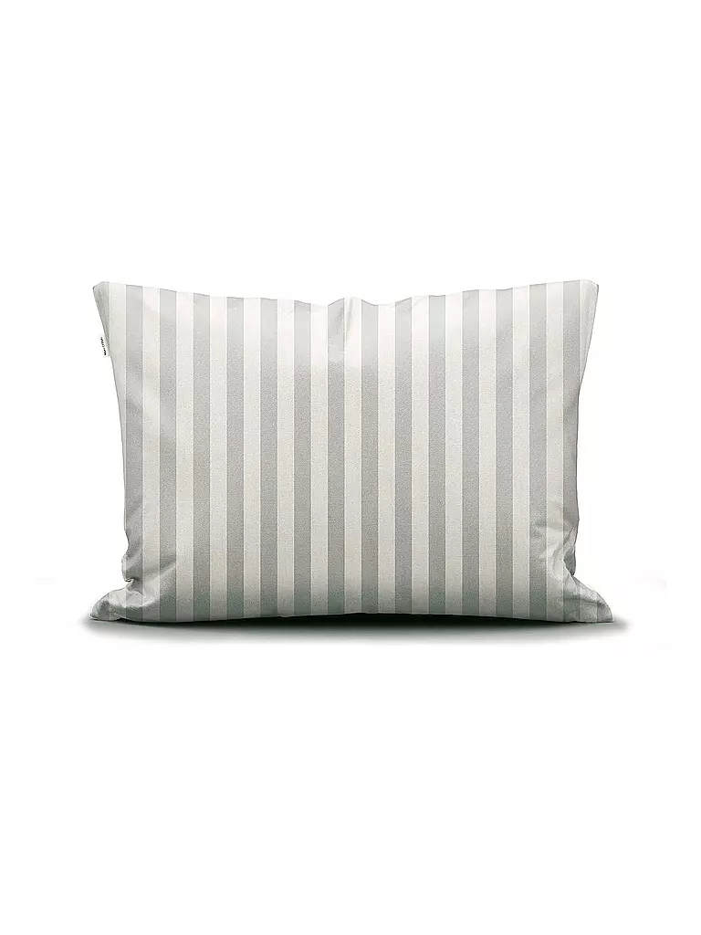 MARC O'POLO HOME | Satin Bettwäsche CLASSIC STRIPE 70x90cm/140x200cm Silver | rosa