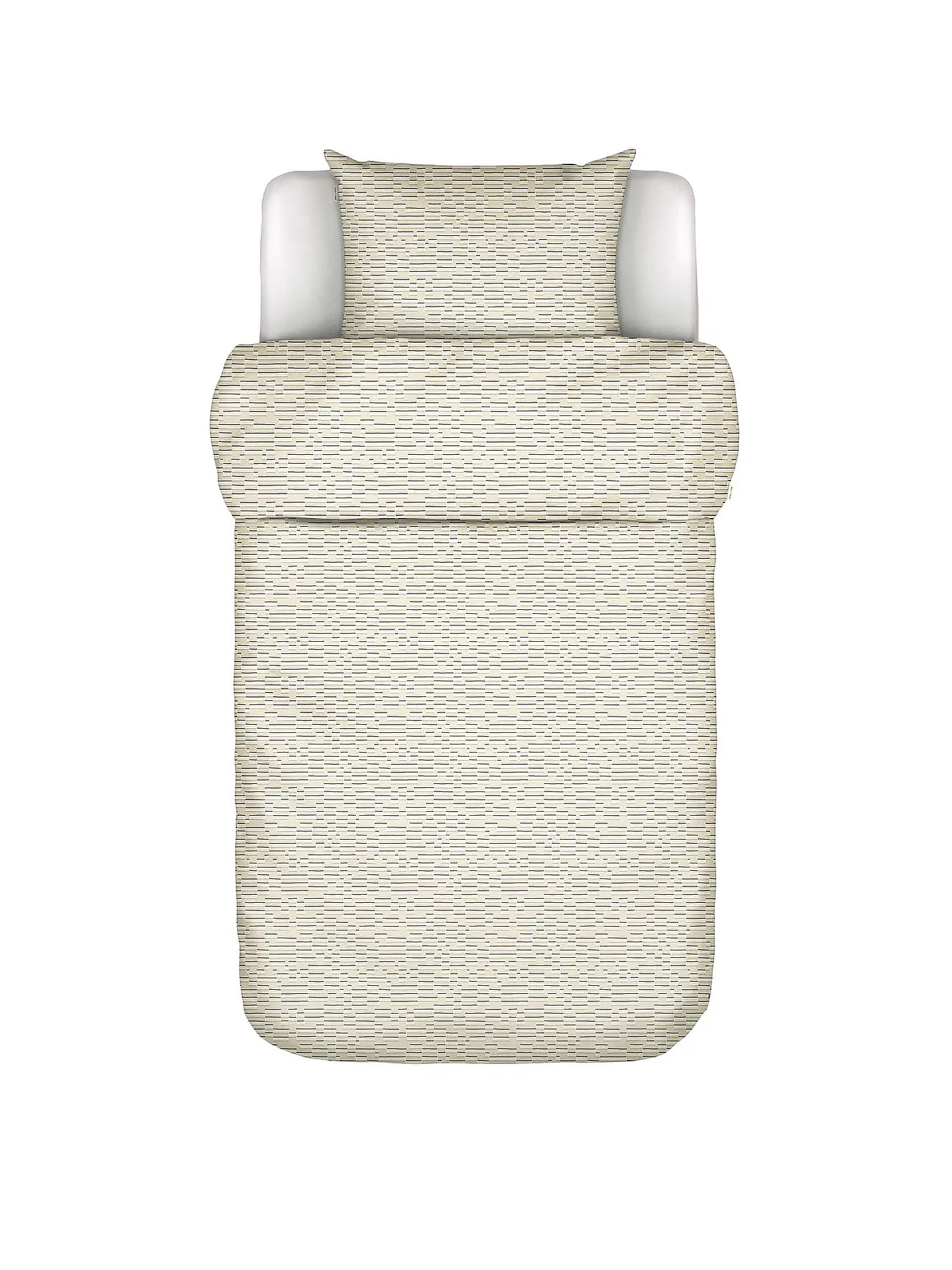 MARC O'POLO HOME | Satin-Bettwäsche HARPA 70x90cm/140x200cm Oatmeal | hellgrau