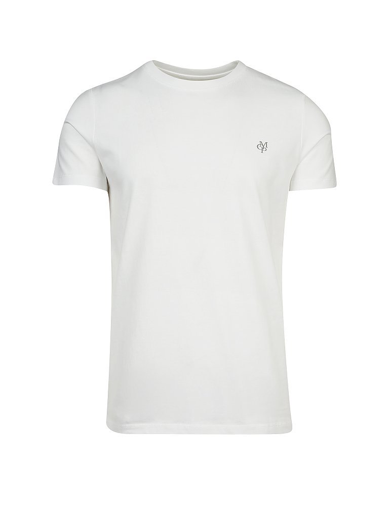MARC O'POLO T-Shirt Shaped-Fit weiß | L