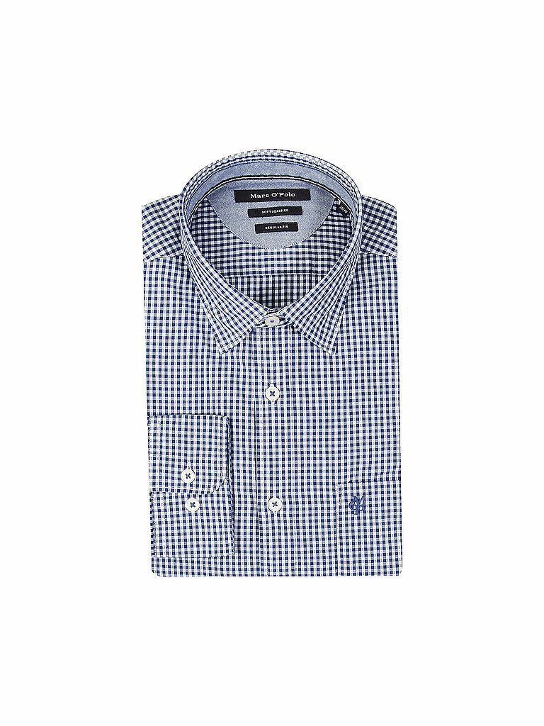 MARC O'POLO Hemd Regular-Fit blau | M