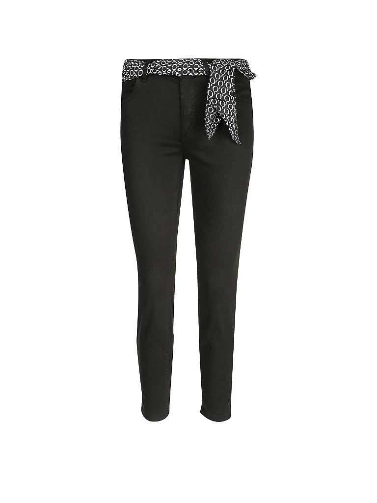 MARC O'POLO Hose Slim-Fit Lulea 7/8 schwarz | 26/L32