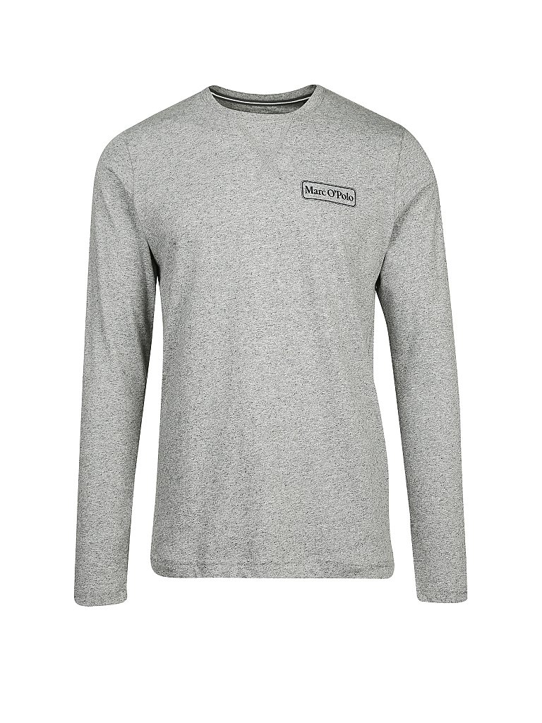 MARC O'POLO Pyjama-Langarmshirt grau | M