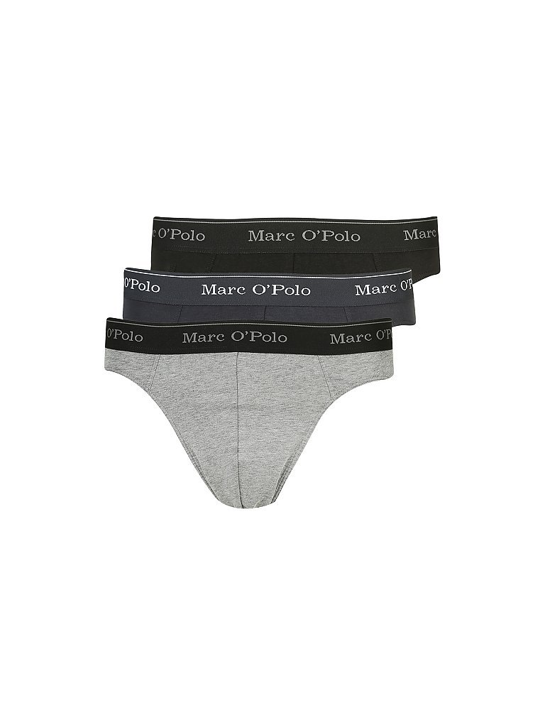 MARC O'POLO Slip 3-er Pkg grau | S