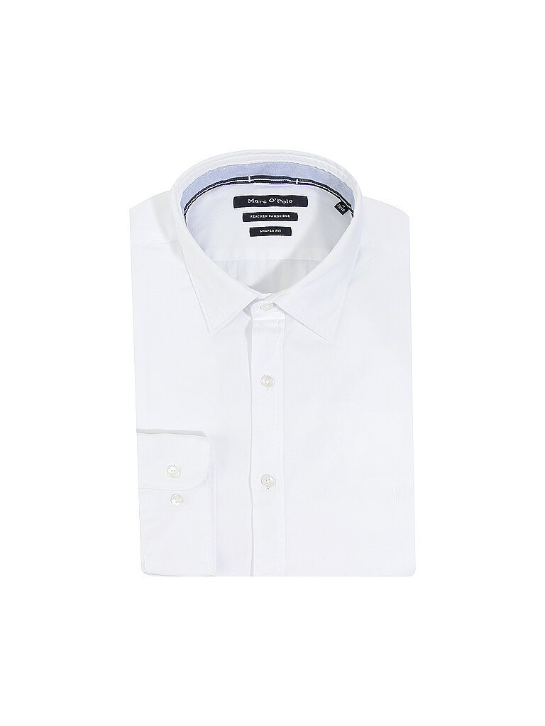 MARC O'POLO Hemd Shaped-Fit weiß | XL