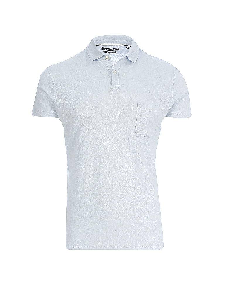MARC O'POLO Leinen Poloshirt  blau | L