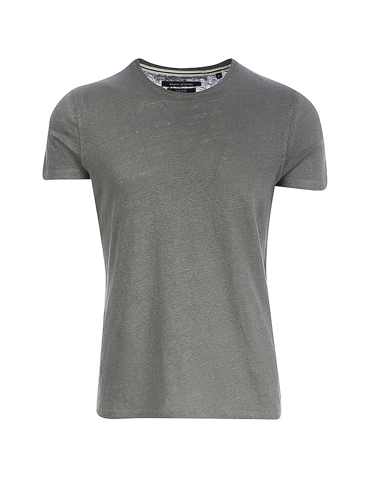 MARC O'POLO Leinen T Shirt  grün | L
