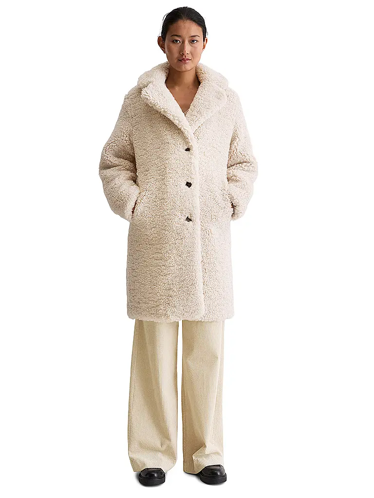 MARC O'POLO | Jacke in Felloptik | creme