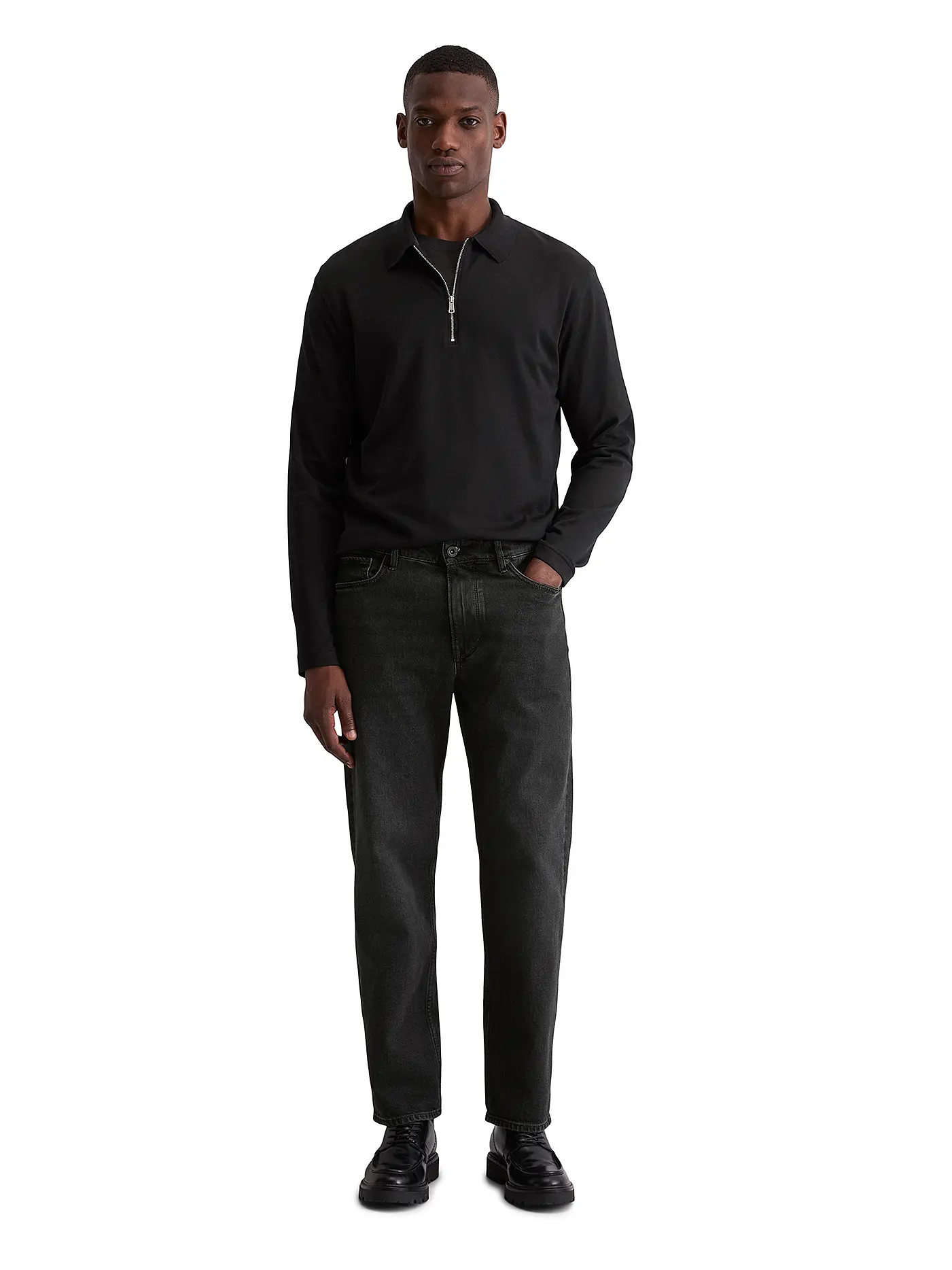 MARC O'POLO | Langarmshirt  | schwarz