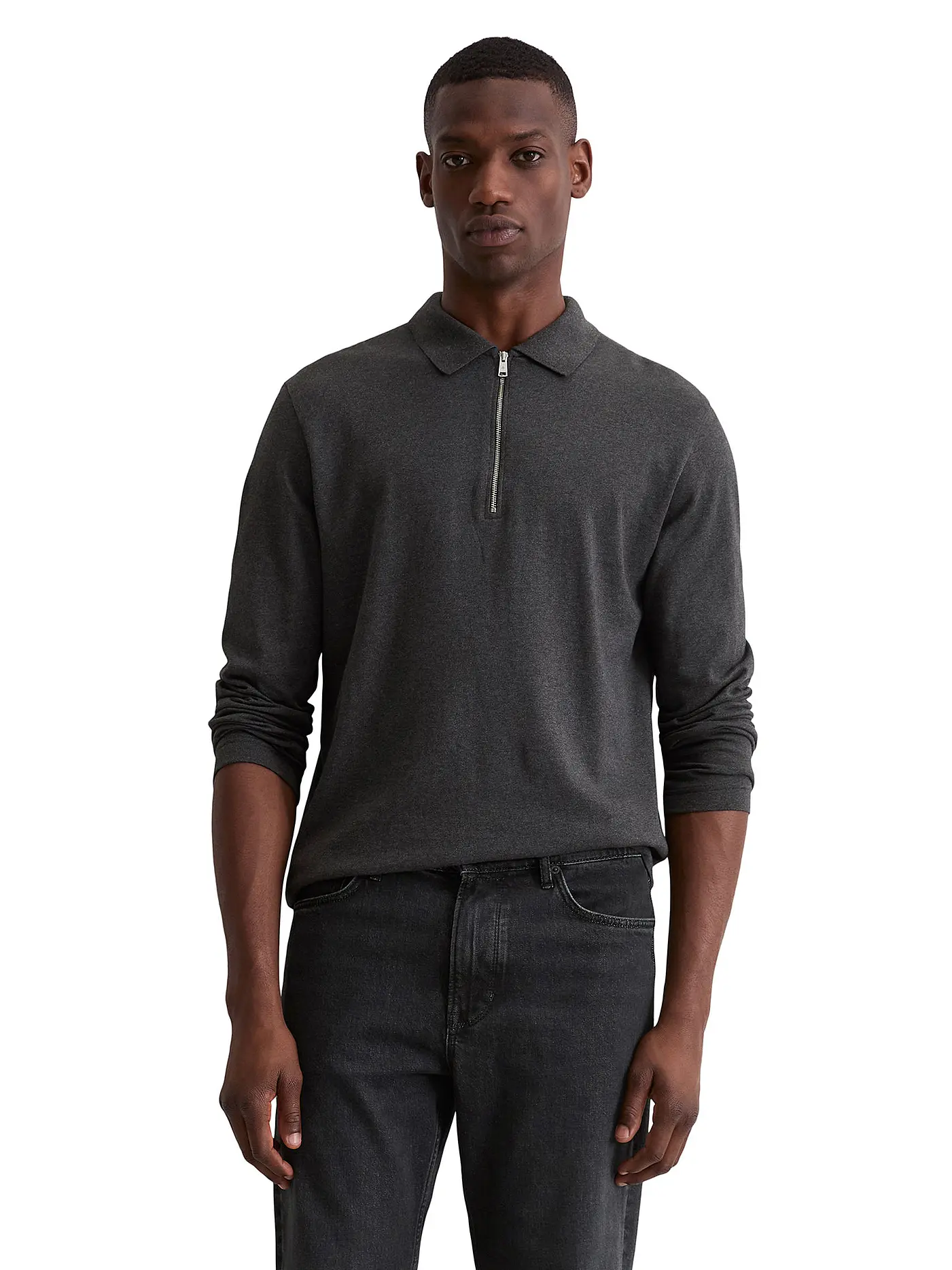 MARC O'POLO | Langarmshirt  | grau