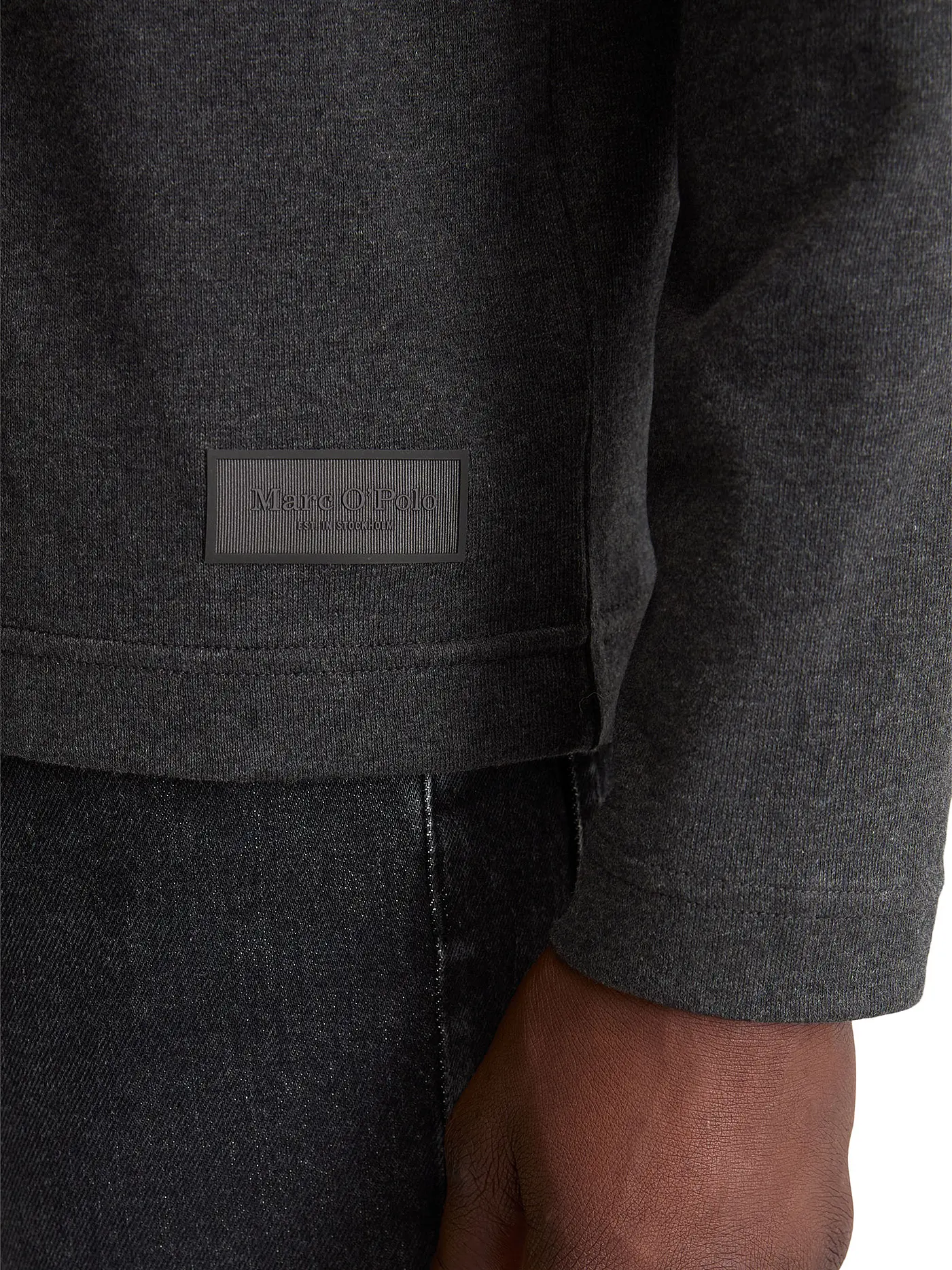 MARC O'POLO | Langarmshirt  | grau