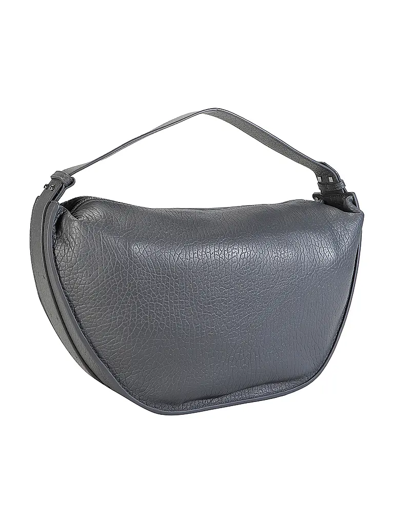 MARC O'POLO | Ledertasche - Hobo Bag Medium | Grau
