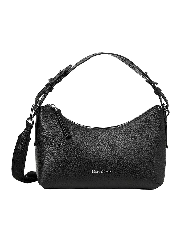 MARC O'POLO | Ledertasche - Umhängetasche Medium | schwarz