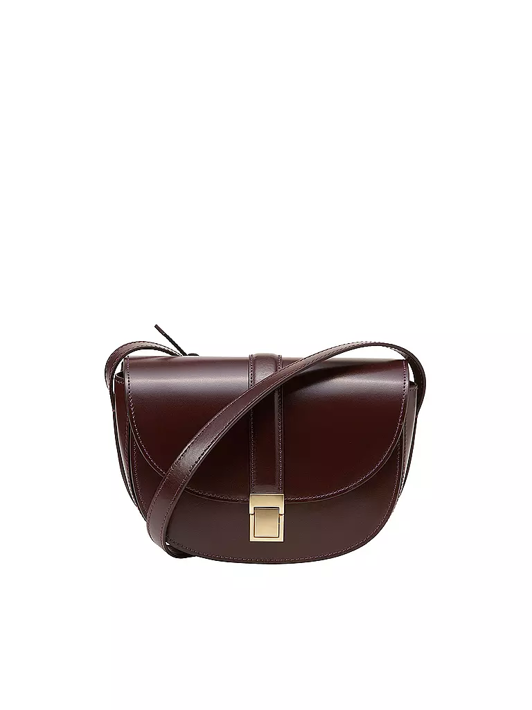 MARC O'POLO | Ledertasche - Umhängetasche Small | dunkelrot