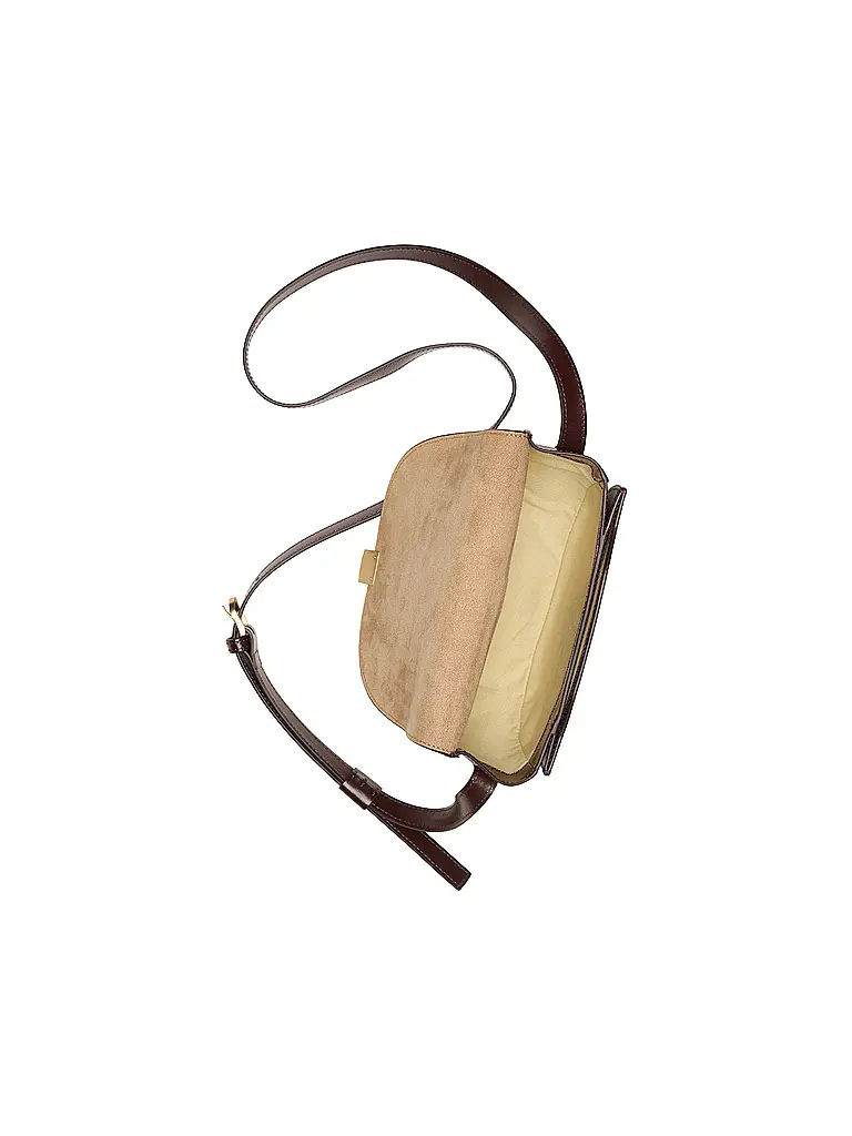 MARC O'POLO | Ledertasche - Umhängetasche Small | dunkelrot