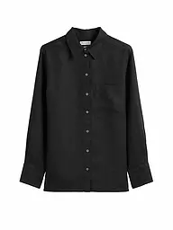MARC O'POLO | Leinenbluse  | schwarz