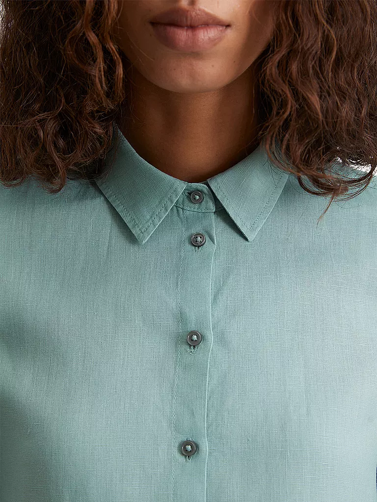 MARC O'POLO | Leinenbluse | hellblau