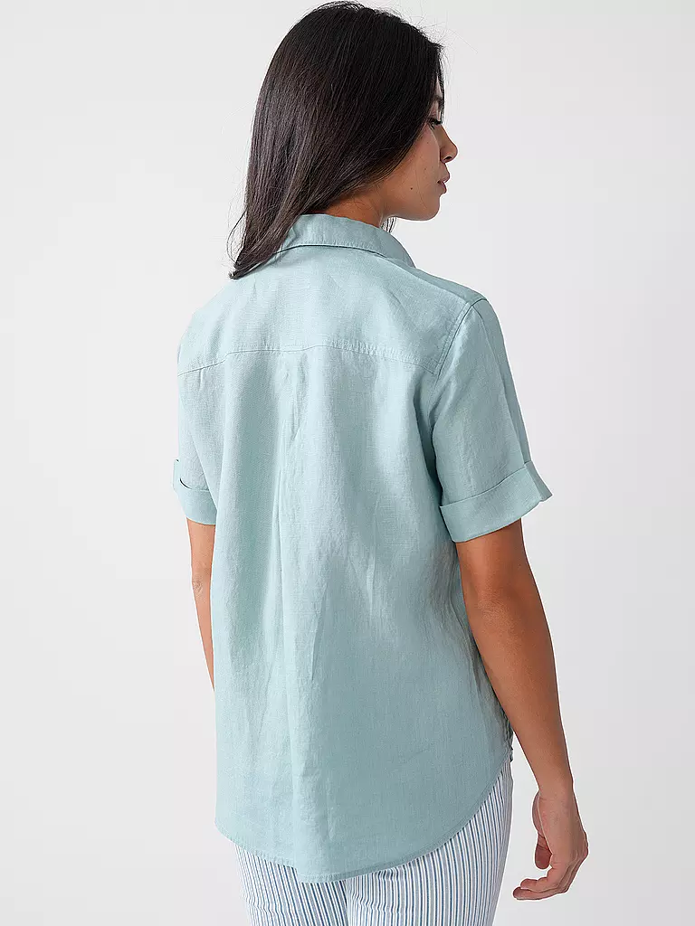 MARC O'POLO | Leinenbluse | hellblau