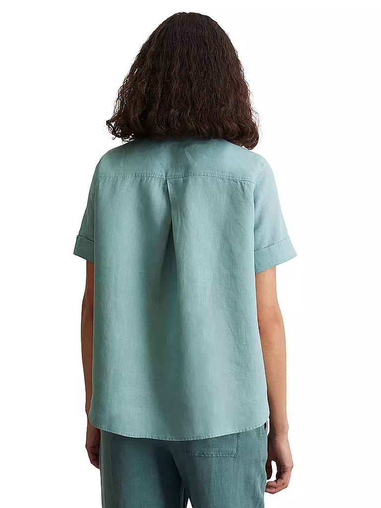 MARC O'POLO | Leinenbluse | hellblau