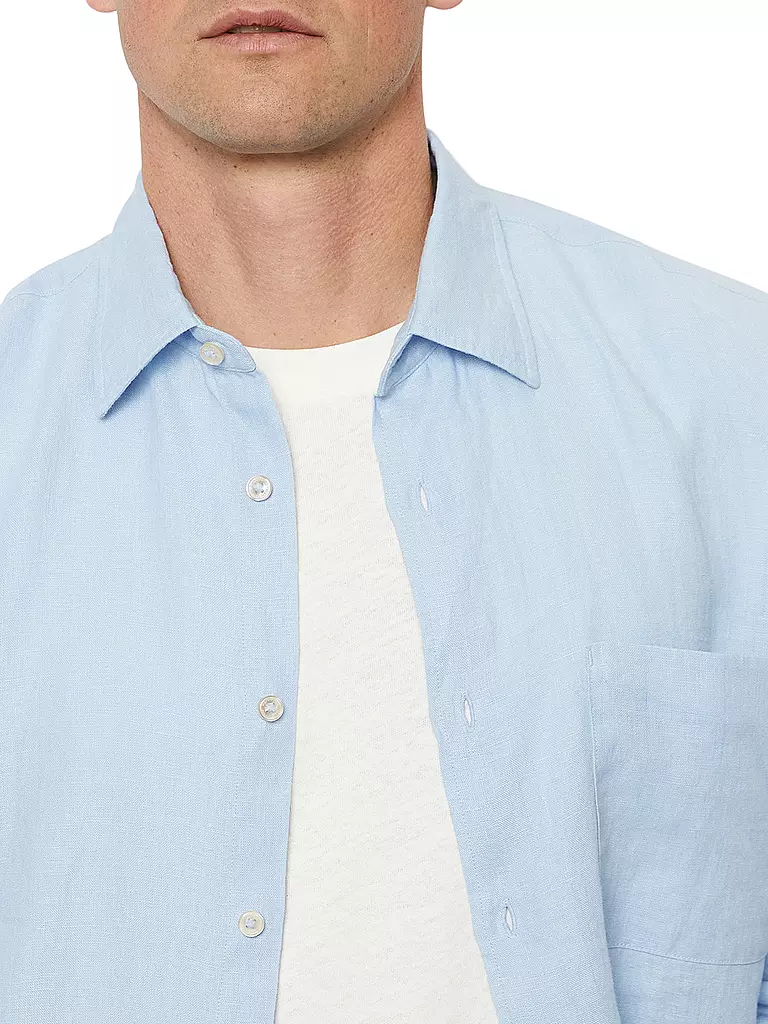 MARC O'POLO | Leinenhemd Regular Fit  | Blau