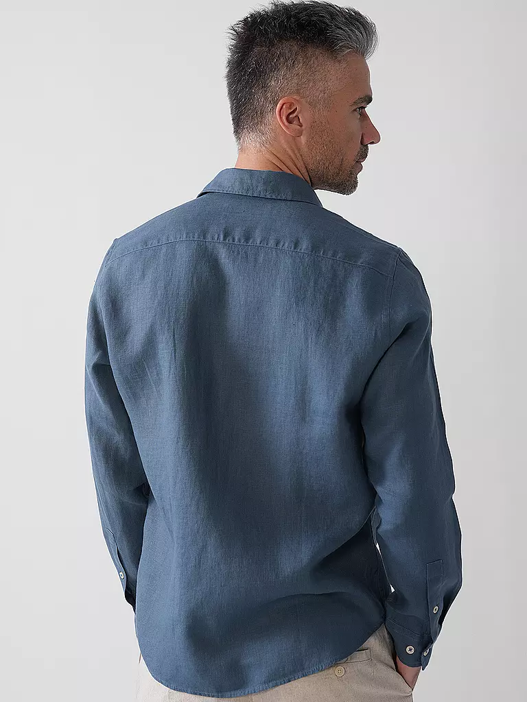 MARC O'POLO | Leinenhemd Regular Fit  | Blau